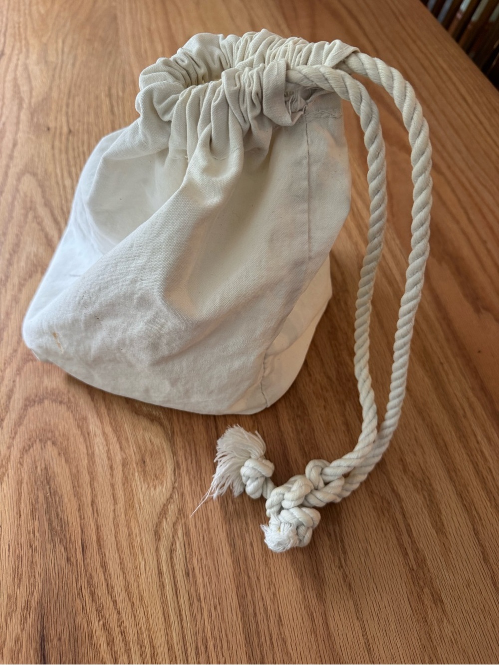 Vintage WWII US Navy Canvas Ditty Bag - 1940s Drawstring Pouch (Stenciled)